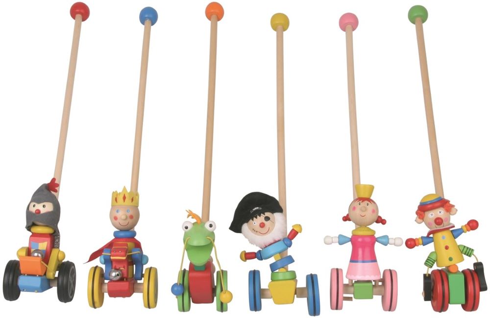 Bâtons de marche en bois 6 assortis. 3+