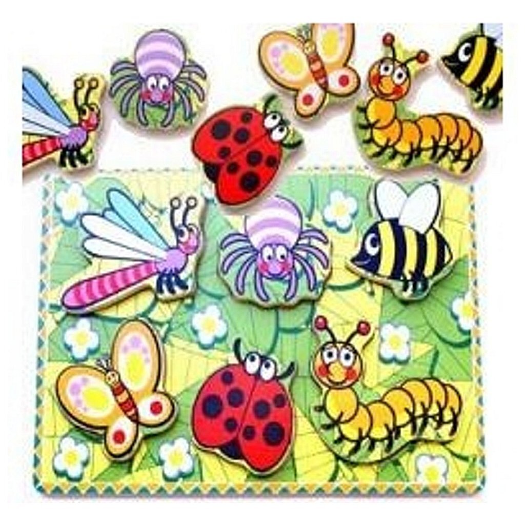 Simplement pour les enfants simplement pour le puzzle d'insectes en bois