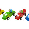 Voiture de course à retirer couleur 4 assorties. 3+