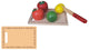 Simplement pour les enfants simplement pour le snijset de fruits en bois
