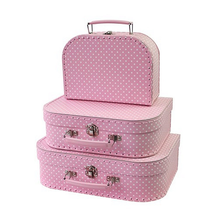 Simplement pour les enfants simplement pour les bagages en 3 pièces Polkadot Pink