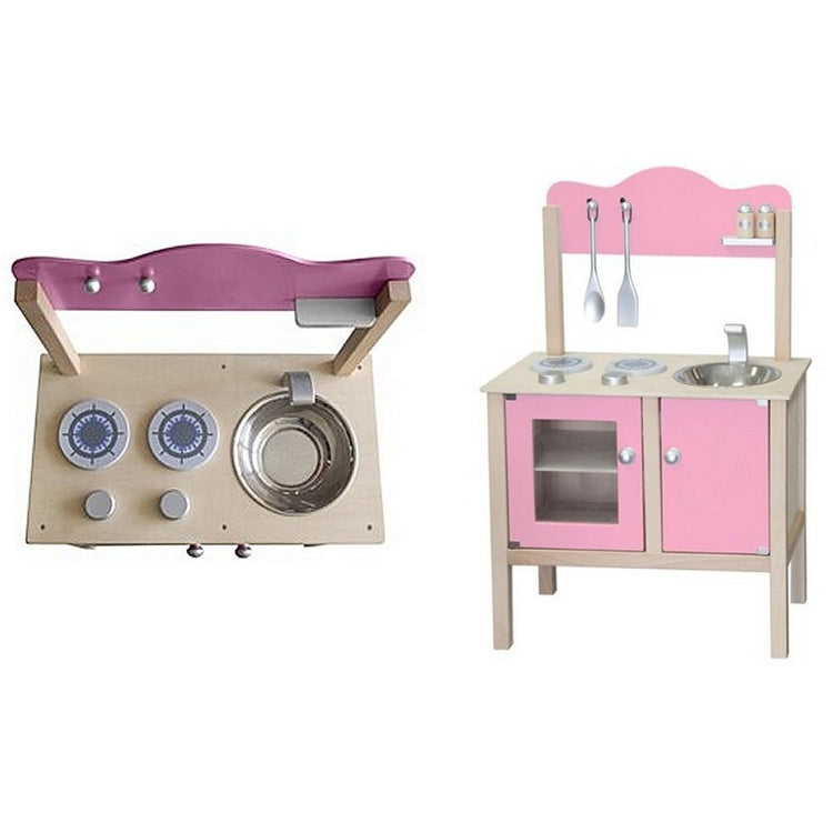 Simplement pour les enfants simplement pour la cuisine pour enfants en bois rose