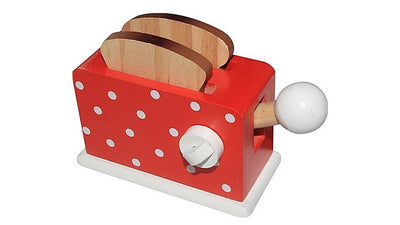 Simplement pour les enfants simplement pour le grille-pain en bois + le pain rouge