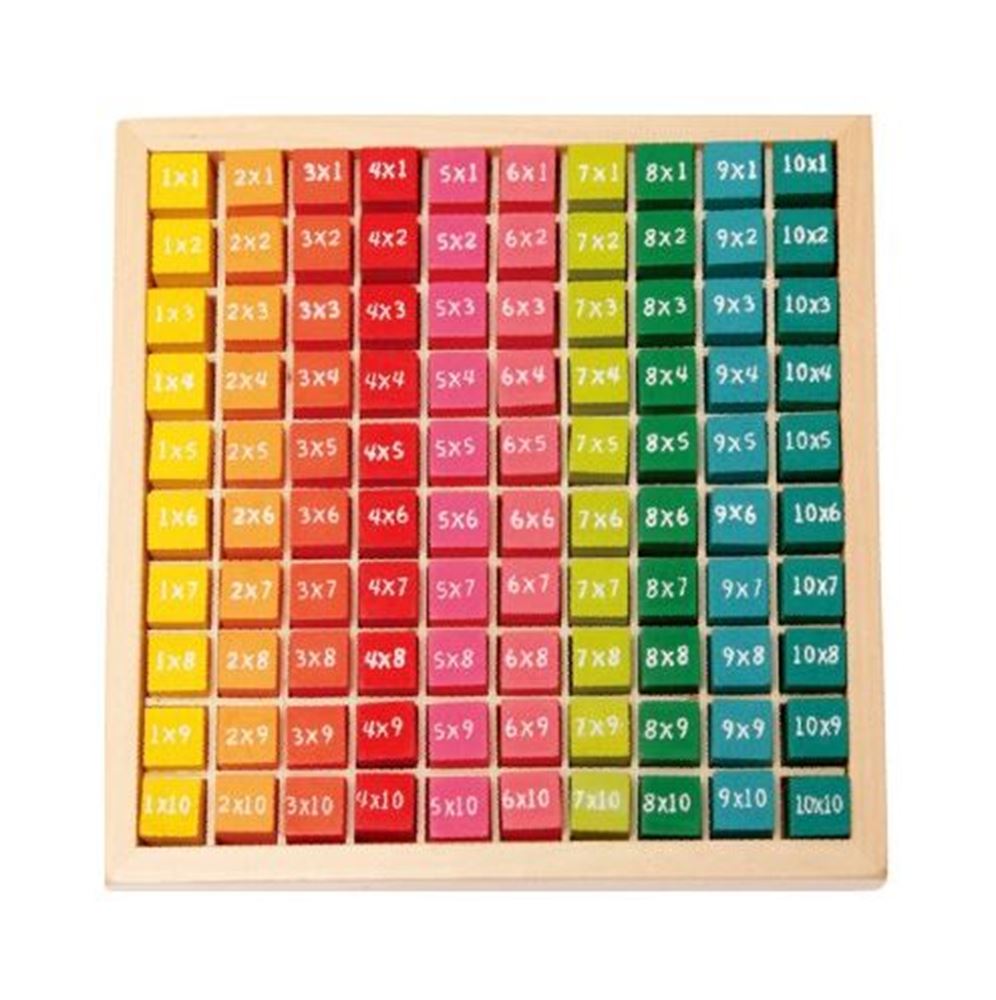 Jeu de mathématiques en bois