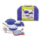Set de cuisine en valise bleue