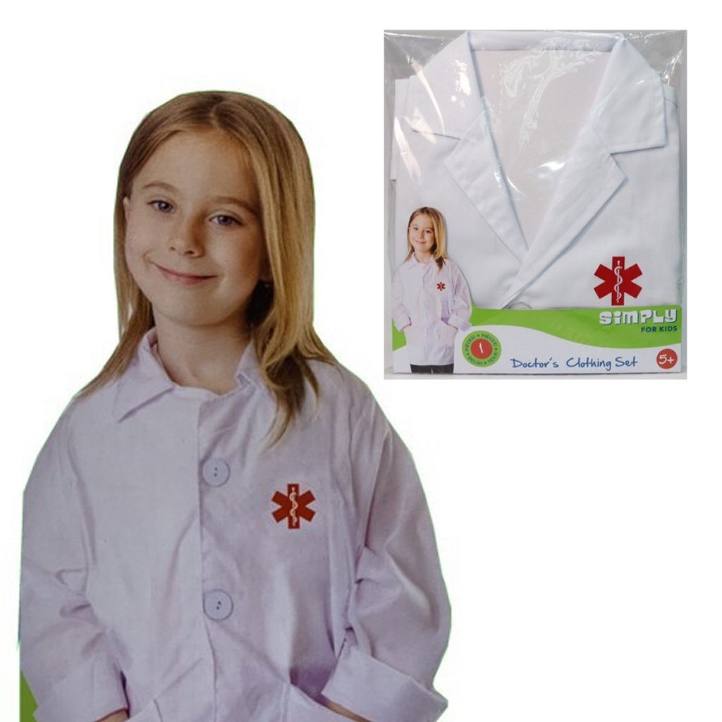 Simplement pour les enfants, simplement pour la veste de déguisement de docteur