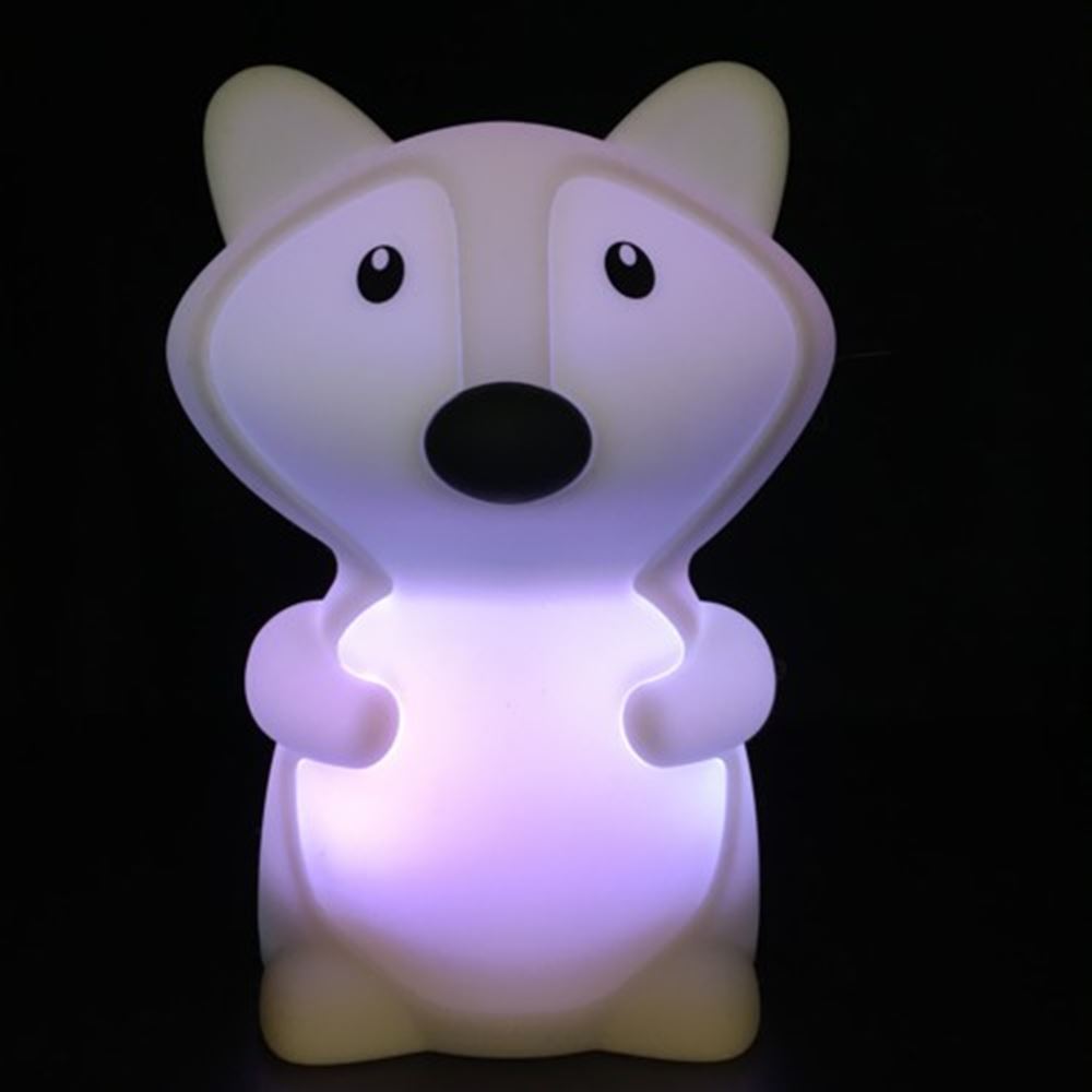 Lampe de nuit renard en silicone. 1+