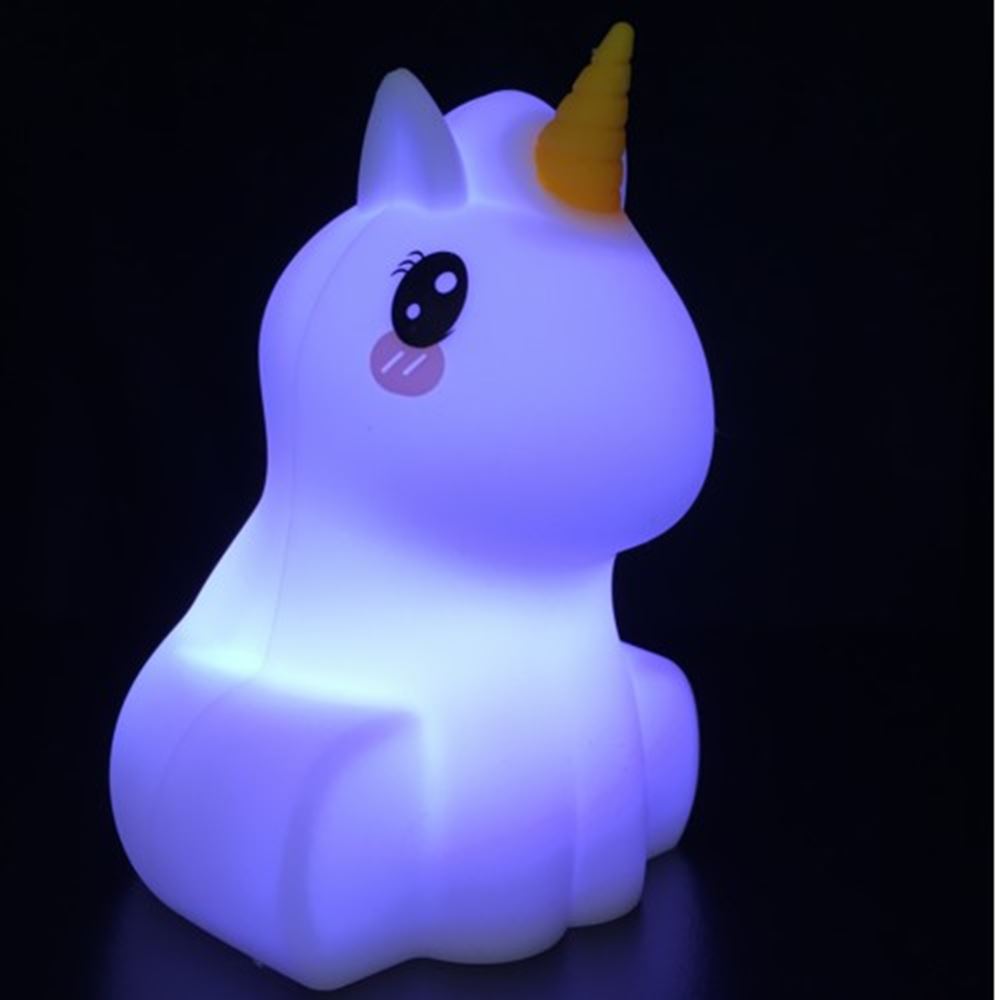Lampe de nuit licorne en silicone. 1+