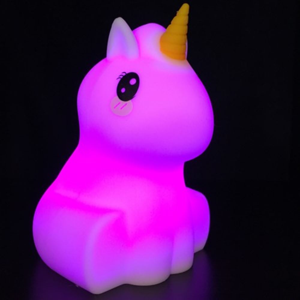 Lampe de nuit licorne en silicone. 1+