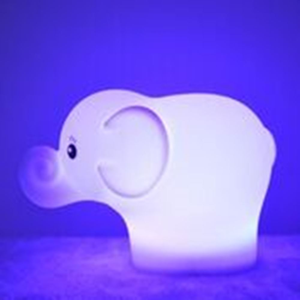 Lampe de nuit éléphant en silicone. 1+