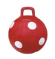 Boule Skippy rouge à pois blancs. 50 cm