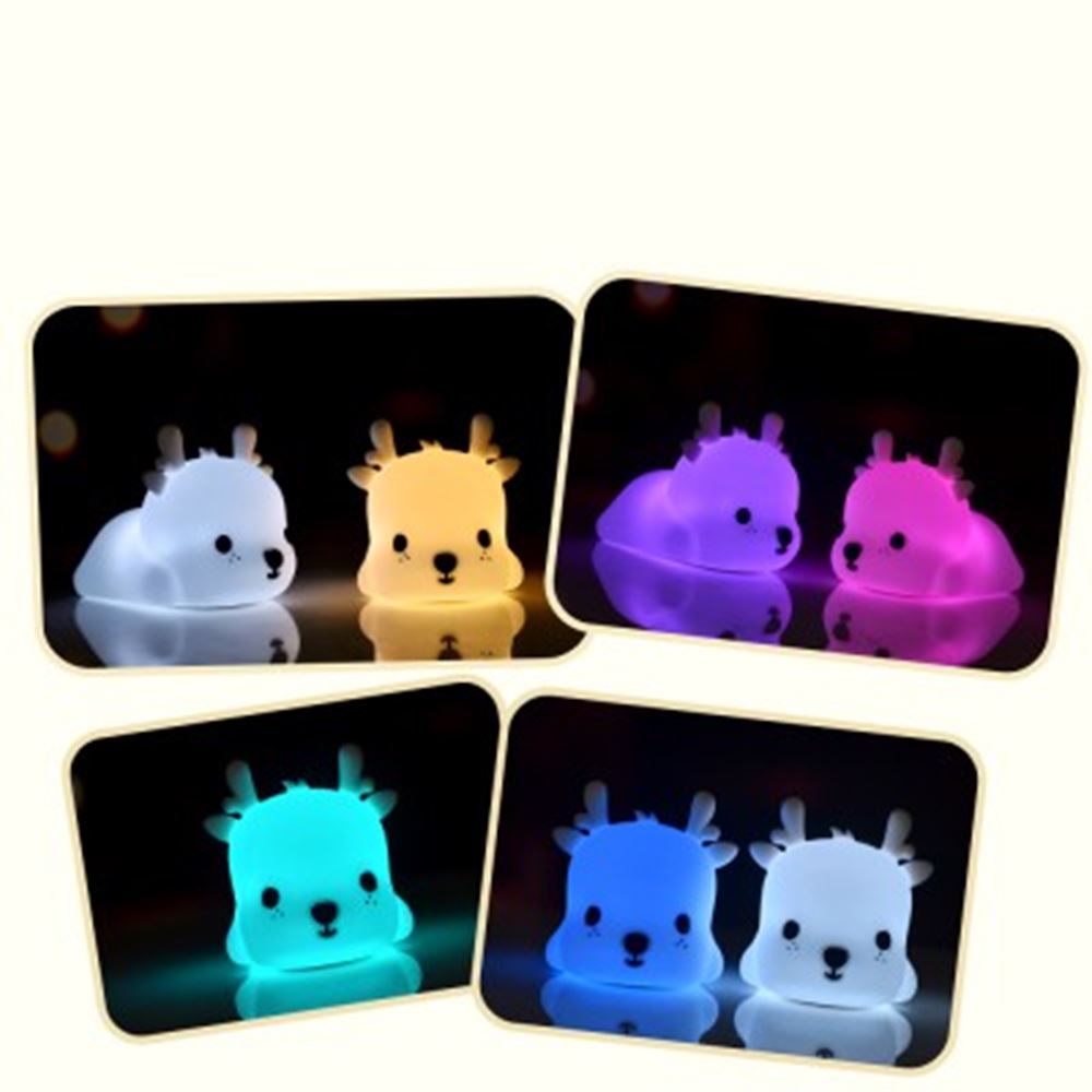 Lampe de nuit cerf en silicone. 1+