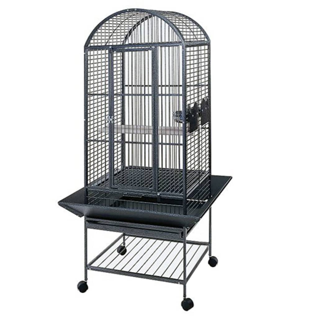 Strong Strong Parrot Cage Villa Minerva 46x46x144 cm Silver Grey 93017