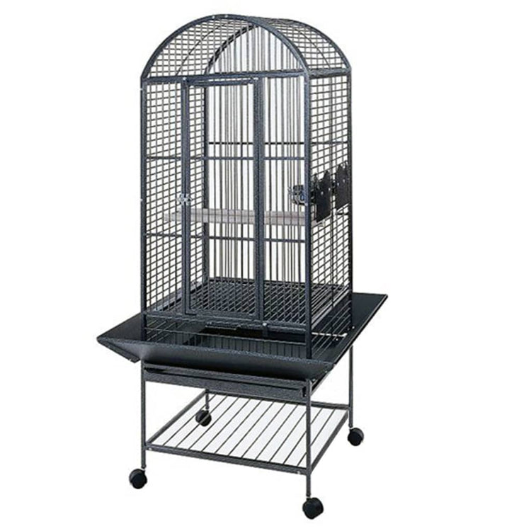Strong Strong Parrot Cage Villa Minerva 46x46x144 cm Silver Grey 93017