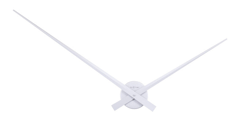 Nextime Nextime NE-2269ZI Horloge murale toboggan. 85 cm, aluminium, argent, mains