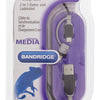 Bandridge Bandridge BBM39400B10 Données 2-en-1 et câble de charge USB Micro-B Male + LightningAdapter Un mâle 1,00 m noir