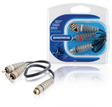 Bandridge Bandridge Bal4600 Câble subwoofer 2x RCA mâle RCA femelle 0,20 m bleu - afbeelding 1