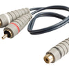 Bandridge Bandridge Bal4600 Câble subwoofer 2x RCA mâle RCA femelle 0,20 m bleu
