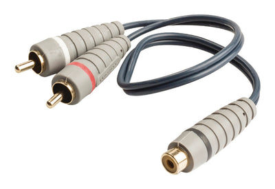 Bandridge Bandridge Bal4600 Câble subwoofer 2x RCA mâle RCA femelle 0,20 m bleu