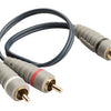 Bandridge Bandridge Bal4600 Câble subwoofer 2x RCA mâle RCA femelle 0,20 m bleu