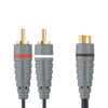 Bandridge Bandridge Bal4600 Câble subwoofer 2x RCA mâle RCA femelle 0,20 m bleu