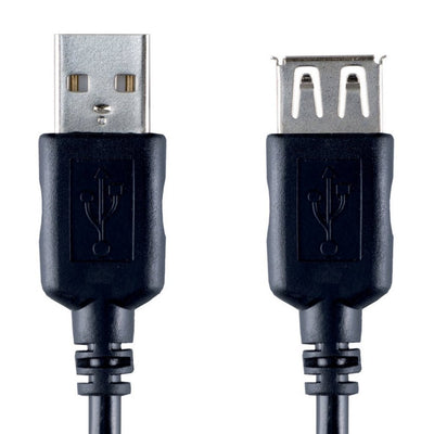 Bandridge Bandridge USB 2.0 Un mâle à USB 2.0 une femme 2 m noir