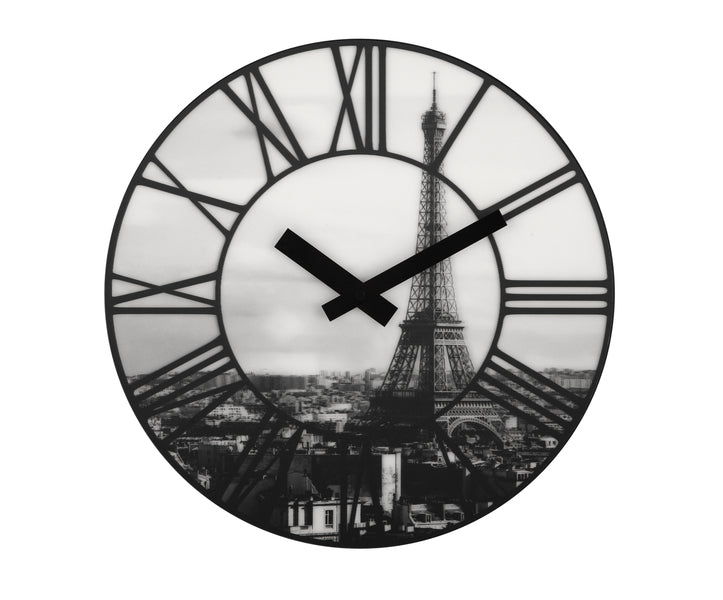 Nextime Nextime Klok 3004 La Ville, Ø39 cm, mur, blanc