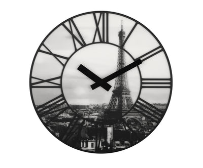 Nextime Nextime Klok 3004 La Ville, Ø39 cm, mur, blanc