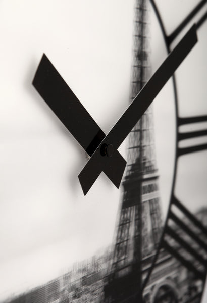 Nextime Nextime Klok 3004 La Ville, Ø39 cm, mur, blanc