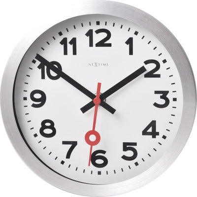 Nextime Nextime NE-3998AR WALL CLORY SLIDE. 19 cm, en aluminium brossé, «station»