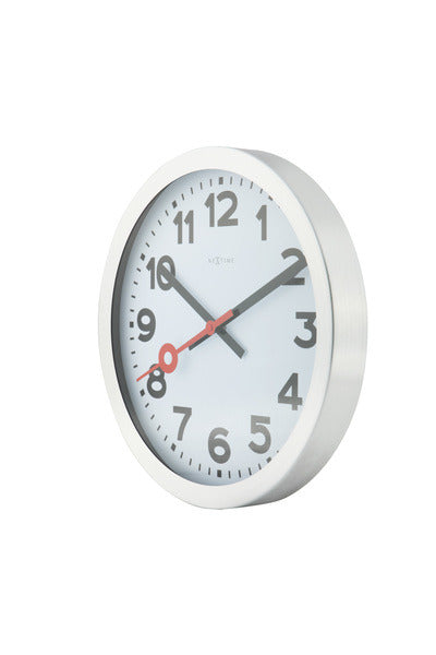 Nextime Nextime NE-3998AR WALL CLORY SLIDE. 19 cm, en aluminium brossé, «station»