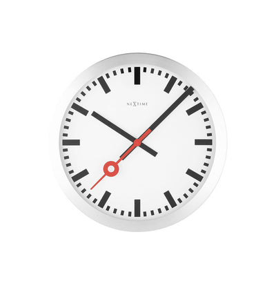 Nextime Nextime NE-3998ST CLOYAGE MURD. 19 cm, en aluminium brossé, «station»