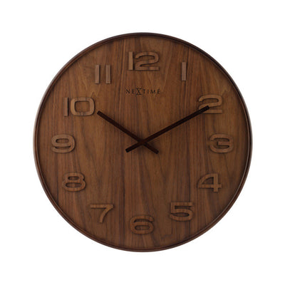 Nextime Nextime NE-3096BR CLORAGE MURS CLOGNE. 35 cm, bois, brun, «bois en bois»