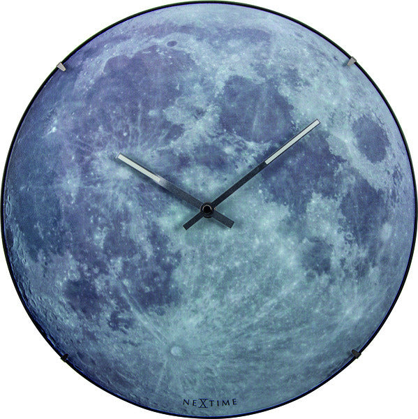 Nextime Nextime NE-3164 Horloge murale toboggan. 35 cm, verre bulbe, «dôme bleu»