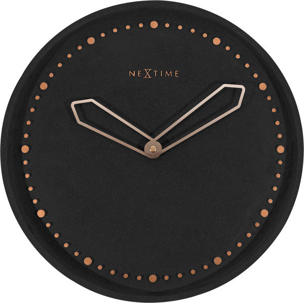 Nextime Nextime NE-3197 SWW Wall Clock Slide. 35 cm, polyresin, noir