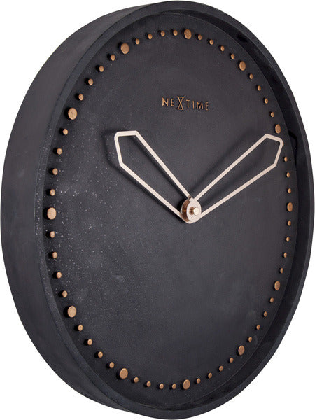 Nextime Nextime NE-3197 SWW Wall Clock Slide. 35 cm, polyresin, noir