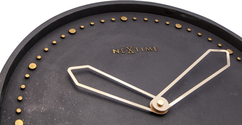 Nextime Nextime NE-3197 SWW Wall Clock Slide. 35 cm, polyresin, noir