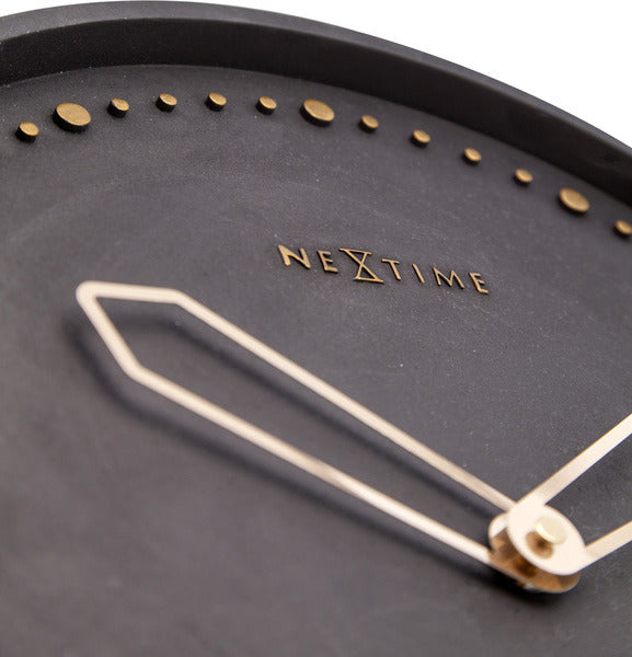 Nextime Nextime NE-3197 SWW Wall Clock Slide. 35 cm, polyresin, noir