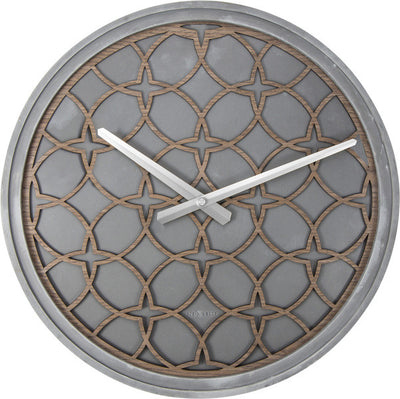 Nextime Nextime NE-3212BR CLOYAGE MURS CLOGNE. 39,5 cm, bois de polyresine, gris