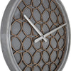 Nextime Nextime NE-3212BR CLOYAGE MURS CLOGNE. 39,5 cm, bois de polyresine, gris
