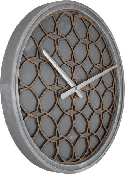 Nextime Nextime NE-3212BR CLOYAGE MURS CLOGNE. 39,5 cm, bois de polyresine, gris