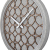 Nextime Nextime NE-3212BR CLOYAGE MURS CLOGNE. 39,5 cm, bois de polyresine, gris