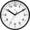 Nextime Nextime NX-7321ww Clock Wall NXT Diamètre 20 cm Plastique noir, cadran blanc