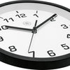 Nextime Nextime NX-7321ww Clock Wall NXT Diamètre 20 cm Plastique noir, cadran blanc