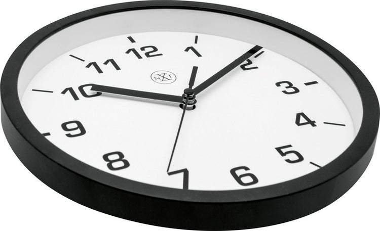 Nextime Nextime NX-7321ww Clock Wall NXT Diamètre 20 cm Plastique noir, cadran blanc