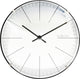 Nextime Nextime NE-3506WI Corloge murale Stripe Ø20 Glass White