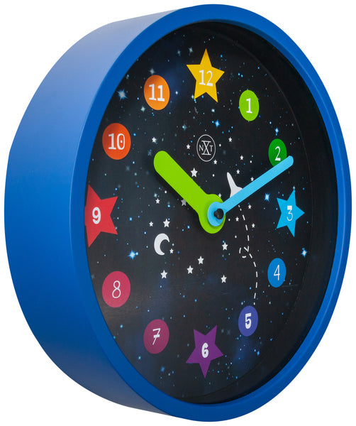 Nextime Nextime NX-7356 Clock Wall NXT apollo dia 30cm plastique bleu