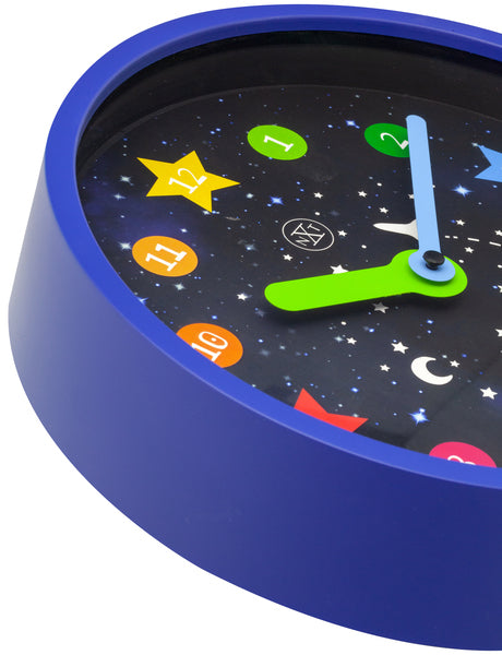 Nextime Nextime NX-7356 Clock Wall NXT apollo dia 30cm plastique bleu