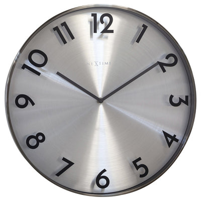 Nextime Nextime NE -3289GS METAL MUR CORLOGNE 40CM -QUIet Clock Metal Reflection
