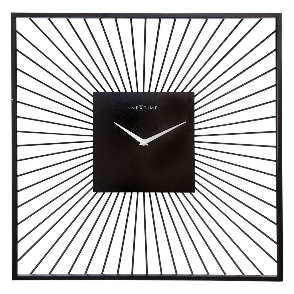 CHOIDE MUR NEXTIME Square 45x45x15 cm en métal noir